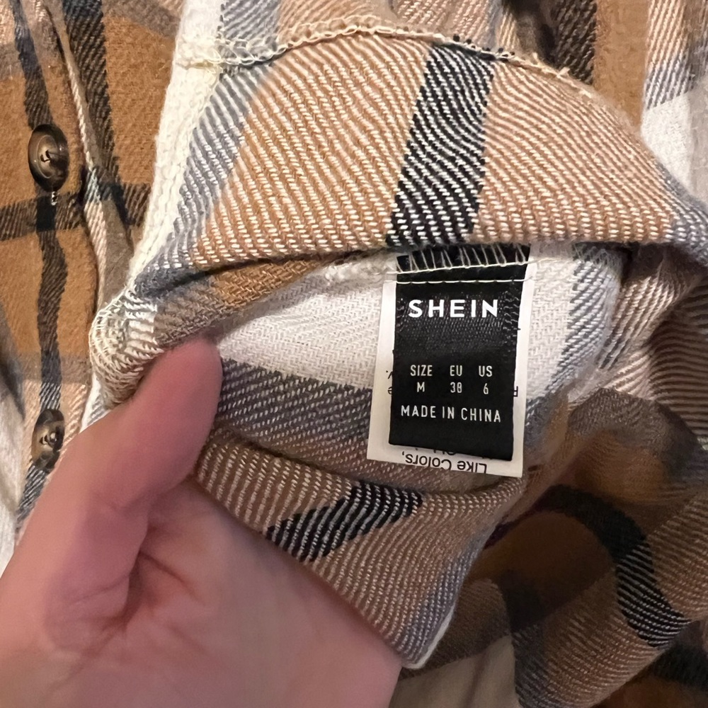 Plaid Button Down Top - Picture 3 of 3